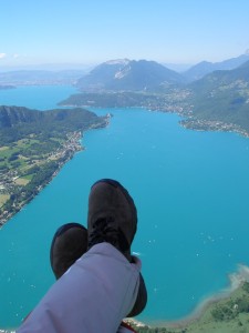 Flying in Annecy