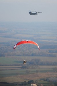 Paramotor flying