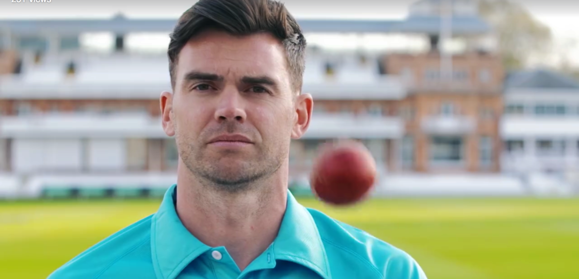 Jimmy Anderson Brut cricket